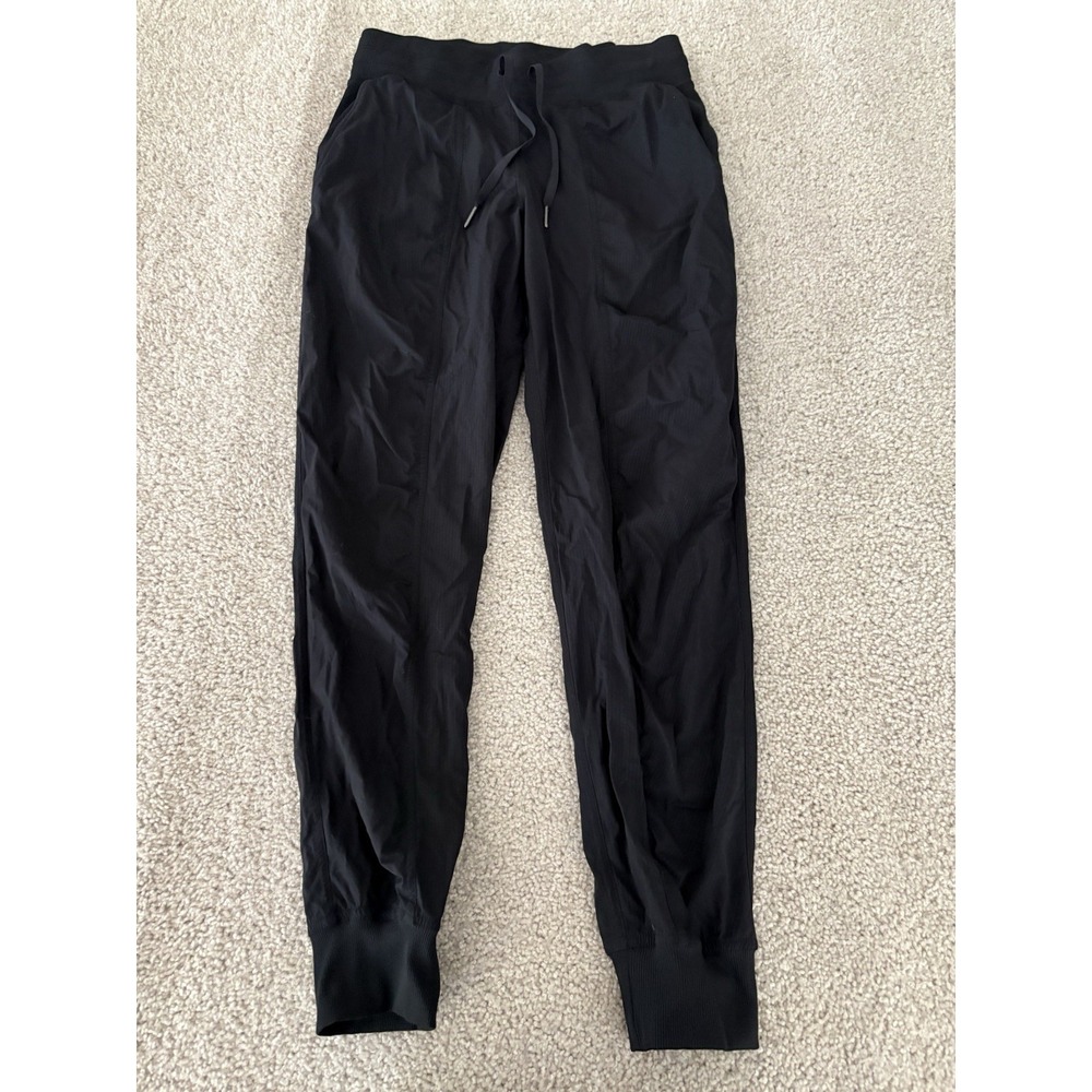 Lululemon Dance Studio Mid Rise Jogger Pants Black Size 6 Lightweight Swift